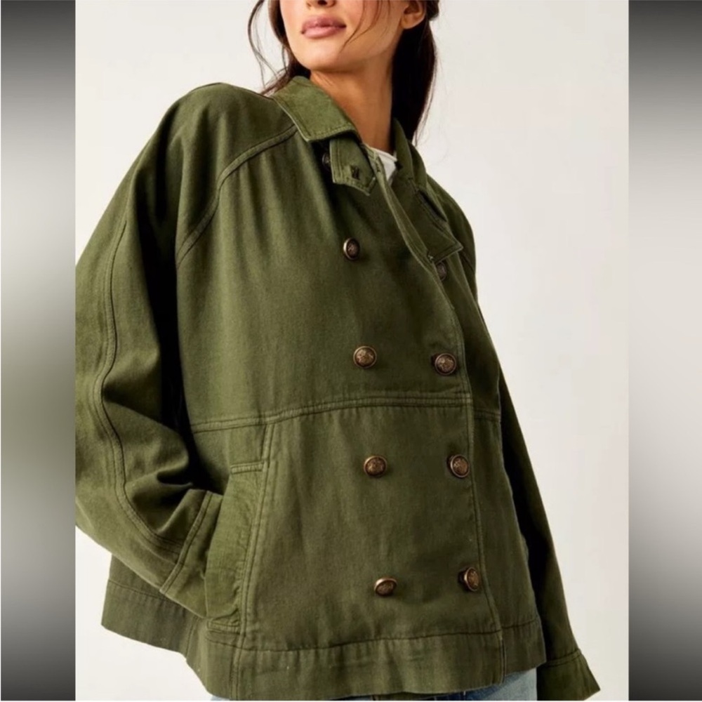 NWTO Free People/We the Free Viva Surplus Jacket XS Green gorpcore - Picture 2 of 5